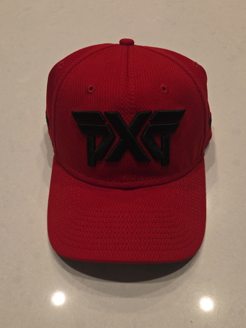 PXG Red Golf Cap with Black Logo